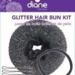 Glitter Hair Bun Kit