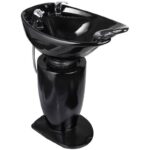 Black Fibreglass Basin Pedestal Tower 020