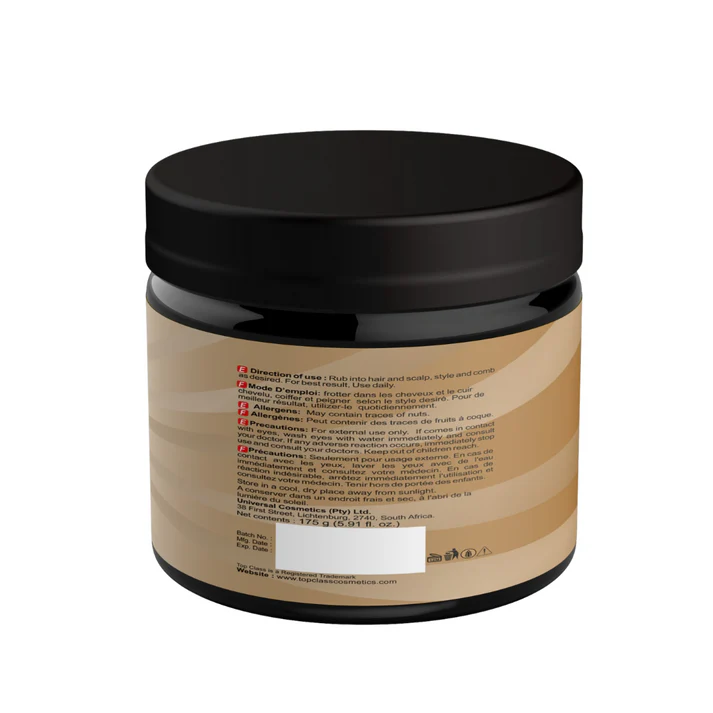 Top Class Jam. Black Castor Oil Hair Food -Coconut 175g - Image 3
