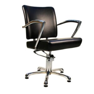 Chair Styling Pochi 120, Chrome Base & Hydraulic, Black